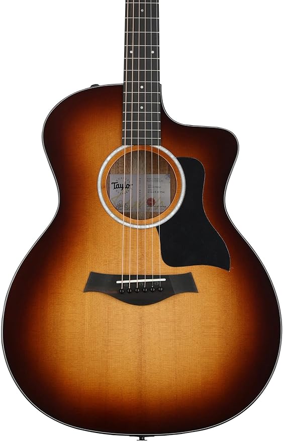 Taylor 214CEKSBPLUS 200 Plus Series Grand Auditorium Single Cut A/E Guitar (Sun Burst)