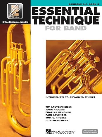 HAL LEONARD HL00862629 Essential Technique Baritone BC Bk 3