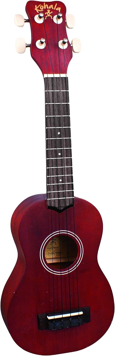 Kohala KOS Kine'o Series Soprano Ukulele, Open Back Tuners