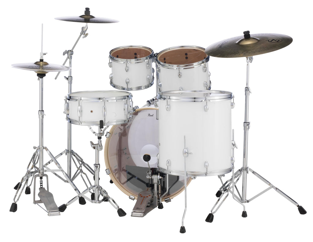 PEARL EXX725SC33 EXX Export 5 Piece Drum Set w/ Hardware (Pure White) (10/12/16 in. Toms)