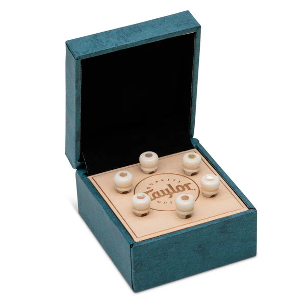 TAYLOR 72607 White Bone w/ Awabi Shell Bridge Pin Set, 5" Taper