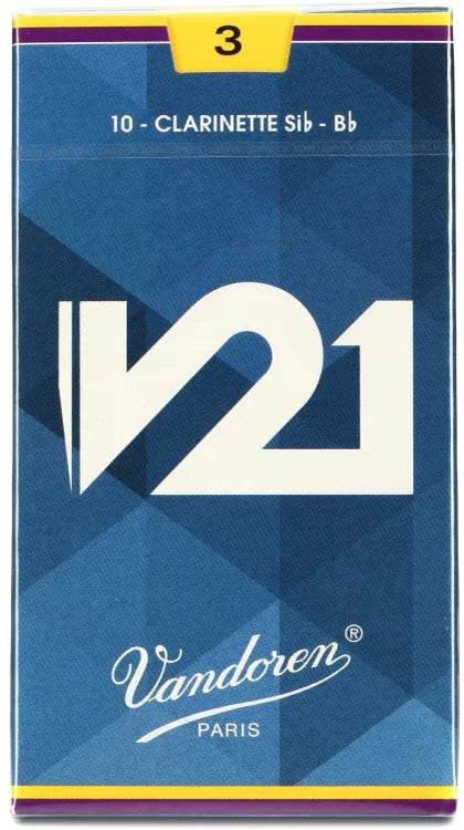 VANDOREN V21 CR803 #3 Clarinet Reeds, Box of 10 - Ray's Midbell Music