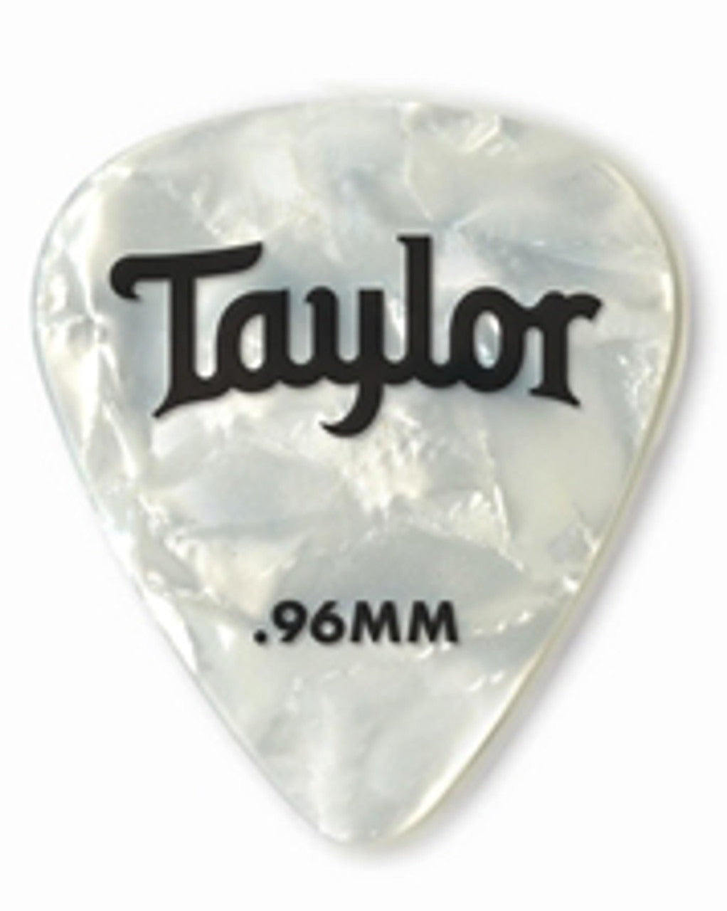 Taylor 80714 Celluloid 351 Picks, White Pearl, 0.96mm 12-Pack