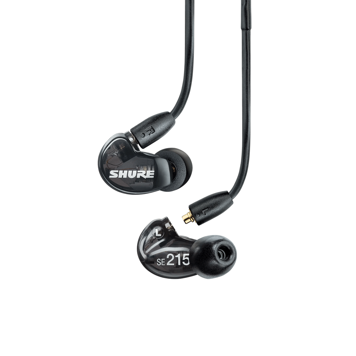 SHURE SE215-K Sound Isolating Earphones w/ Dynamic MicroDriver & Detachable Cable (Black)