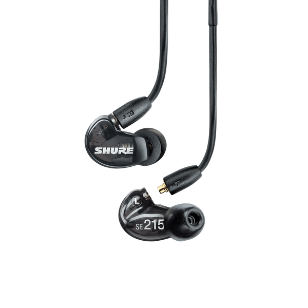 Dynamic Micro Driver SHURE SE215-K Sound Isolating Earphones w/ Dynamic MicroDriver & Detac ...