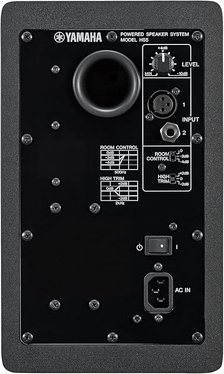 Yamaha HS5 Powered Studio Monitors, 1 x 5", 1 x 1" Dome, 70W, Black Finish