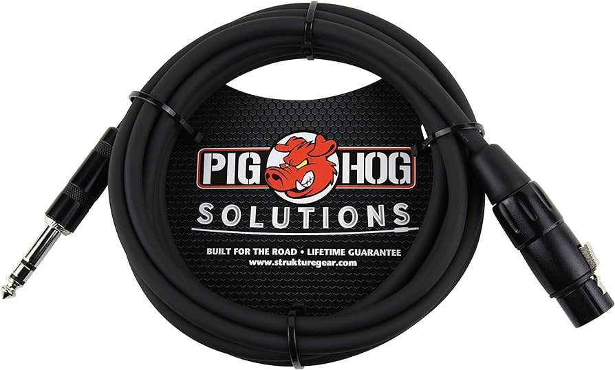 Pig Hog PXTMXF1 10' TRS(m)-XLR(f) Balanced Cable