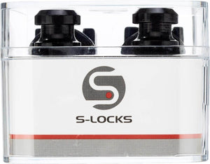 SCHALLER 1446 Security Strap Locks (Black) - Ray's Midbell Music
