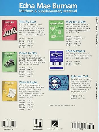 HAL LEONARD HL00414222 A Dozen a Day Preparatory Book