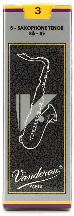 VANDOREN V12 SR623 #3 Tenor Saxophone Reeds, Box of 5 - Ray's Midbell Music