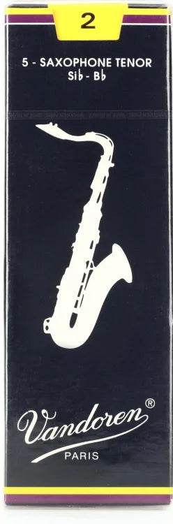 VANDOREN SR222 #2 Tenor Sax Reeds, Box of 5 - Ray's Midbell Music