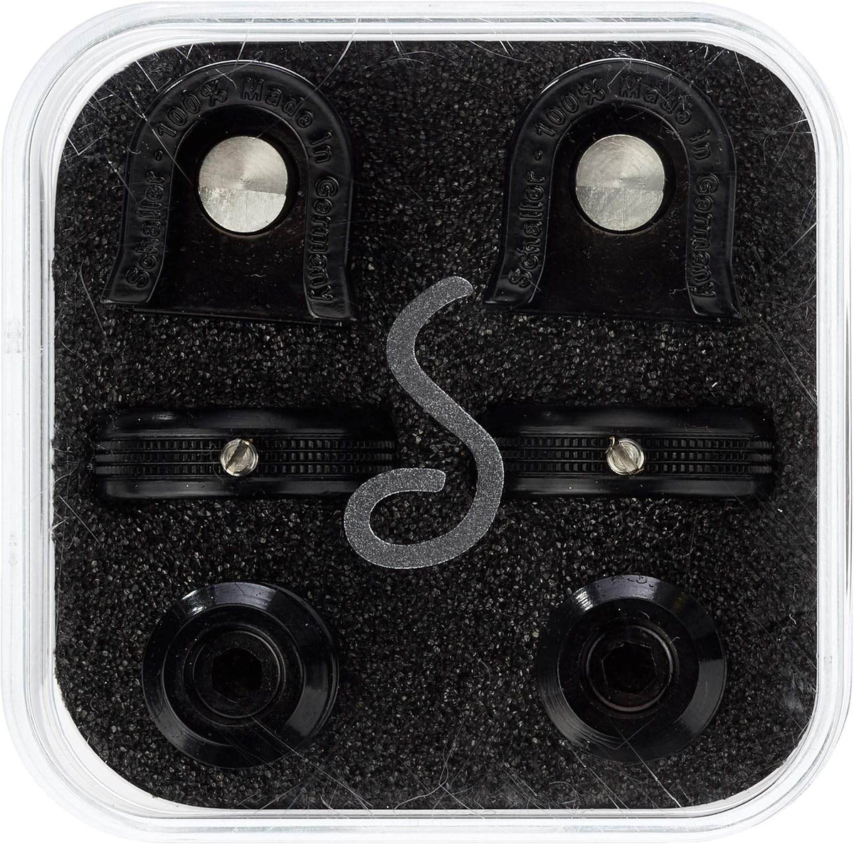SCHALLER 1446 Security Strap Locks (Black) - Ray's Midbell Music