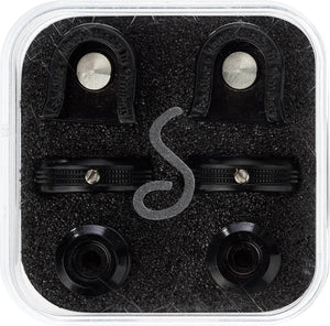 SCHALLER 1446 Security Strap Locks (Black) - Ray's Midbell Music