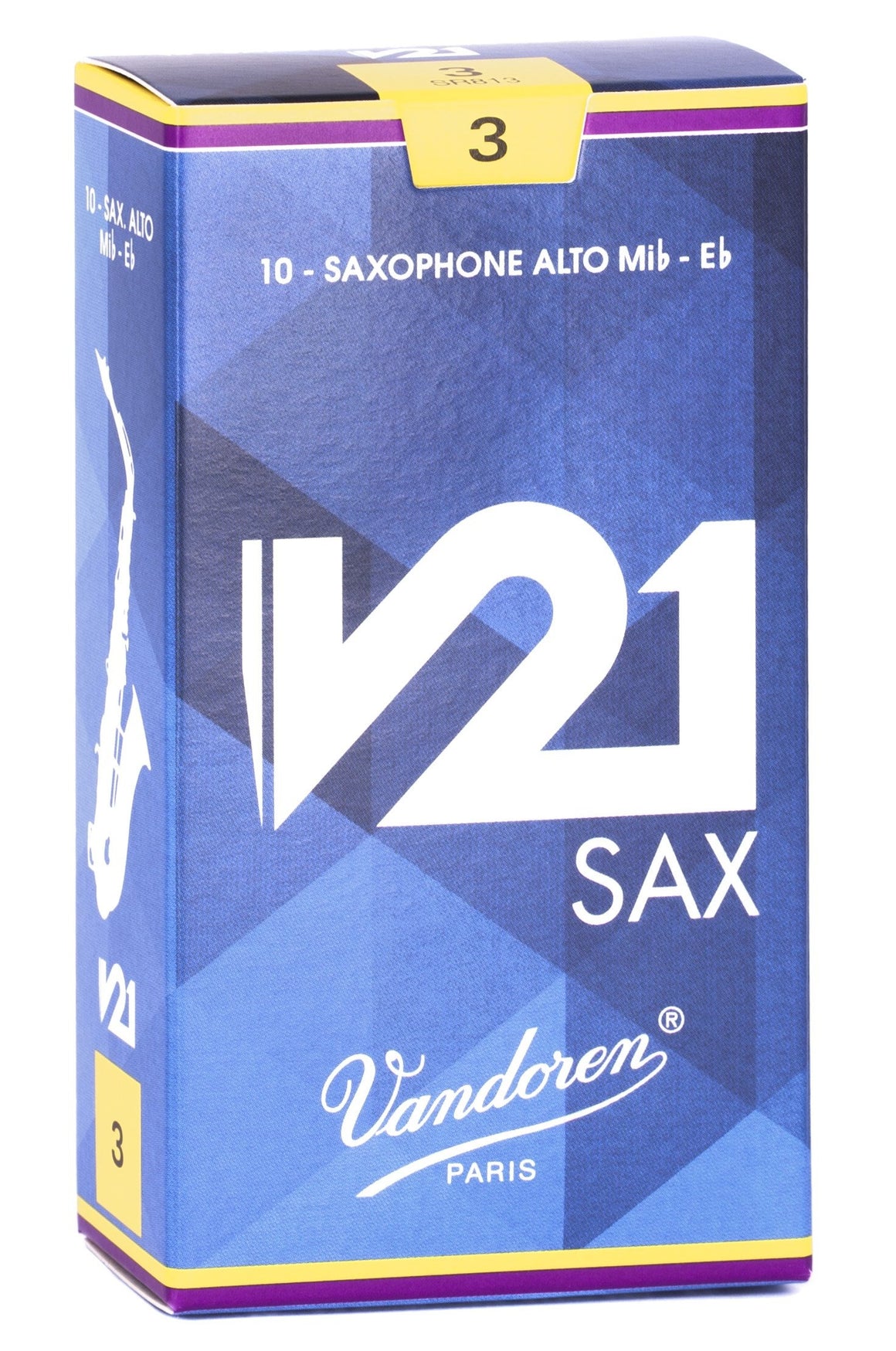 VANDOREN V21 SR813 #3 Alto Sax Reeds, Box of 10