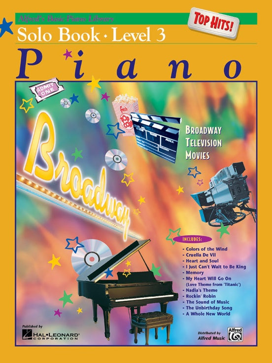 ALFRED 0016498 Alfred's Basic Piano Library: Top Hits! Solo Book 3