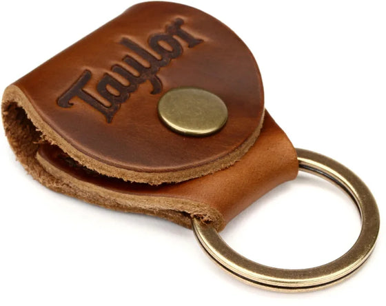 Taylor TKR03 Key Ring w/Pick Holder, Medium Brown Nubuck