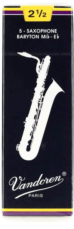 VANDOREN SR2425 #2.5 Bari Sax Reeds, Box of 5 - Ray's Midbell Music