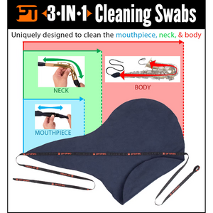 Protec A124 3 in 1 Cleaning Swab - Tenor Saxophone