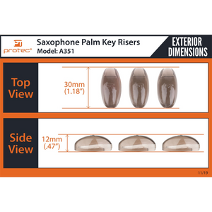 Protec A351 Sax Palm Key Risers