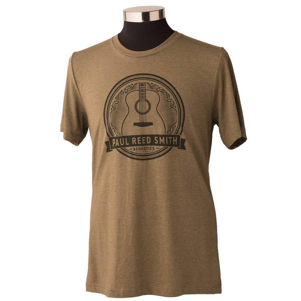 PRS 102883004017 Large Short-Sleeve Tee, Acoustic Design, Heather Green - Ray's Midbell Music