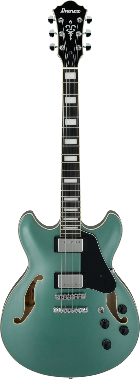 Ibanez AS73OLM Artcore Series Double Cut Semi-Hollow Body Guitar (Olive Metallic)