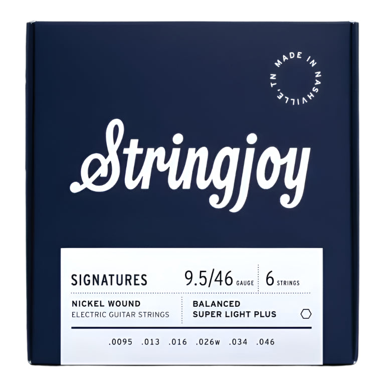 Stringjoy SJ-BAL95 Signature Balanced Super Light Plus Gauge (9.5-46) Nickel Wound Electric Guitar Strings