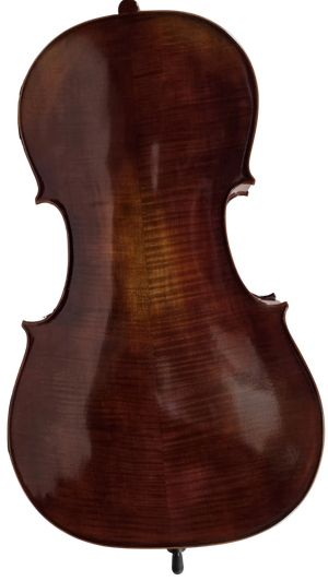 Cedar Music CBCLO44OFT 4/4 Cello with French Bridge, Bow, and Gig Bag