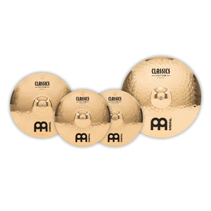 MEINL PERCUSSN CC141620 Classics Custom Brilliant Complete Cymbal Set (14" MH, 16" MC, 20" MR)