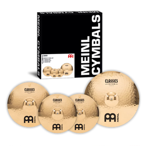 MEINL PERCUSSN CC141620 Classics Custom Brilliant Complete Cymbal Set (14" MH, 16" MC, 20" MR)
