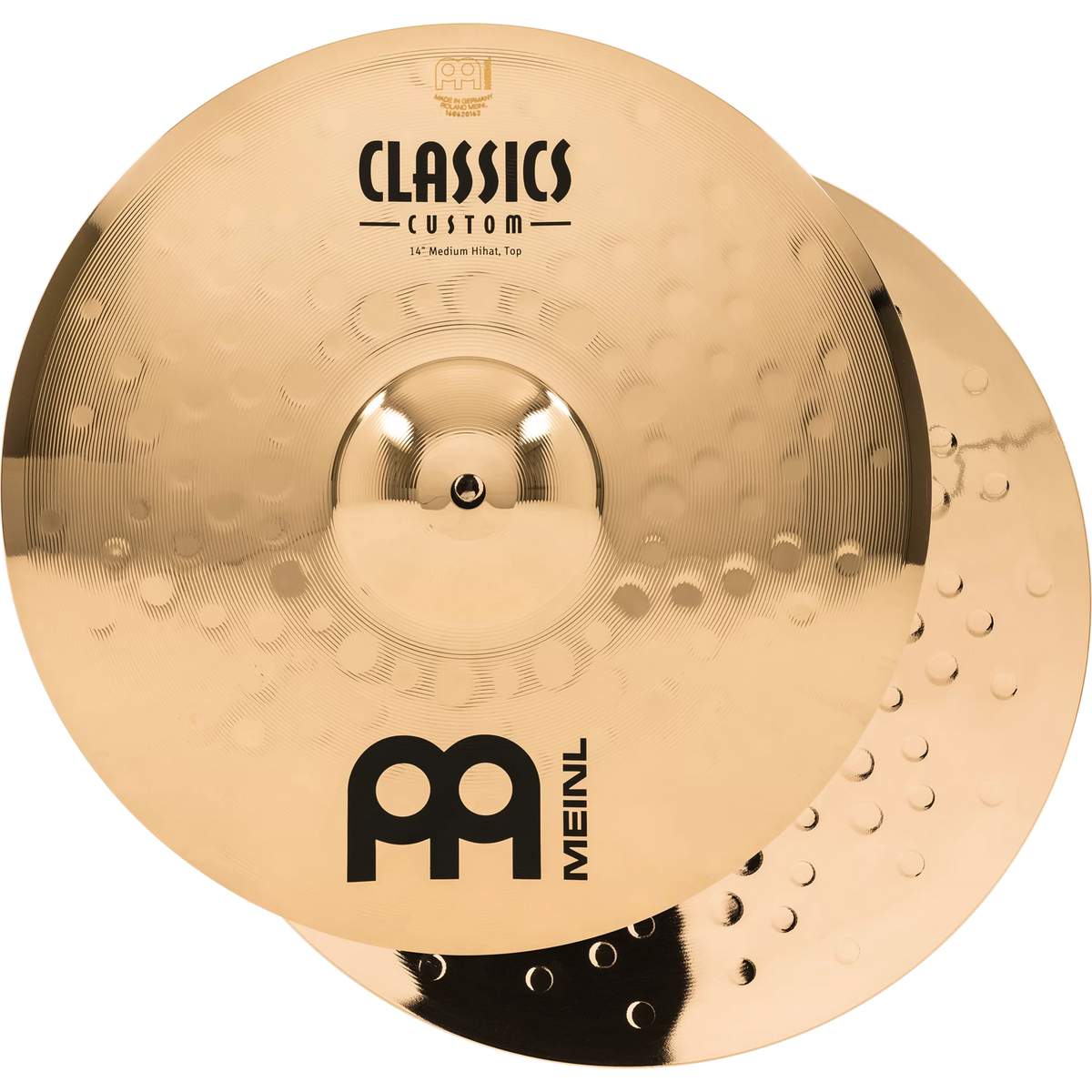 MEINL PERCUSSION CC14MHB 14" Classics Custom Brilliant Medium Hihat