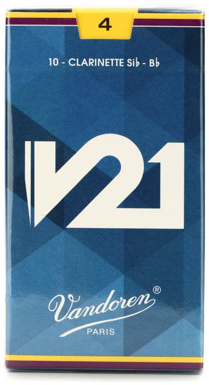 Vandoren V21 Cr804 #4 Clarinet Reeds, Box of 10