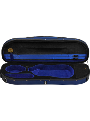 Maple Leaf CVN4100BLPL 4/4 Violin Pressurized Foam Case, Navy Exterior/Black & Navy Interior