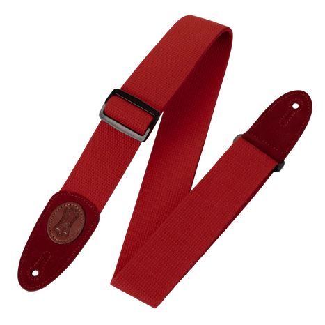 LEVYS MSSC8RED 2" Red Cotton Guitar Strap