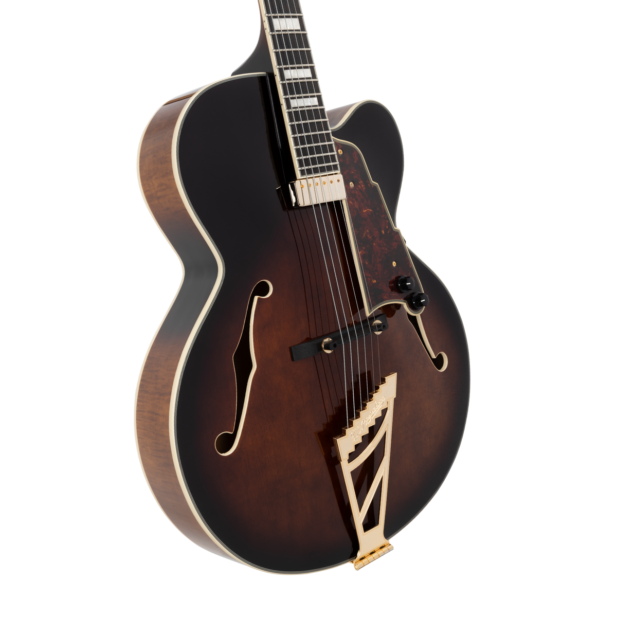 D' ANGELICO DAPEXL1GBRBGT Premier EXL 1 Archtop Single Cutaway Hollow Body Guitar (Brown Burst)