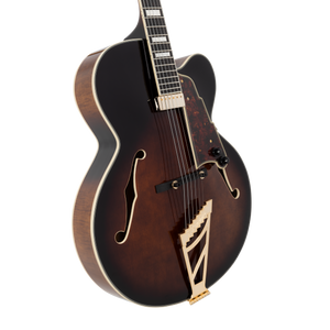 D' ANGELICO DAPEXL1GBRBGT Premier EXL 1 Archtop Single Cutaway Hollow Body Guitar (Brown Burst)