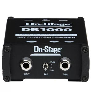 ON STAGE DB1000 Active DI Box - Ray's Midbell Music