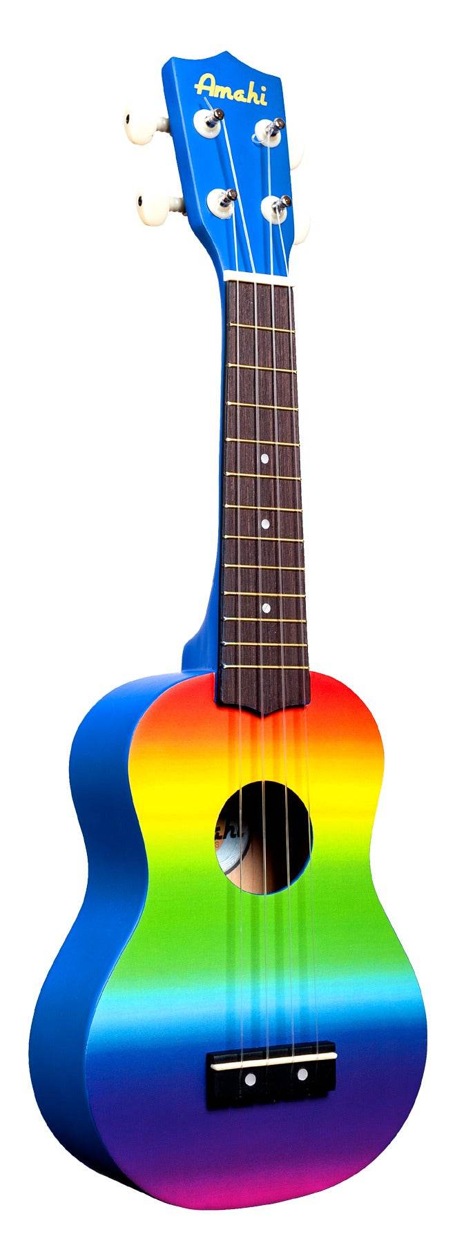 Amahi DDUK1 Soprano Ukulele w/ Bag (Gradient Rainbow) - Ray's Midbell Music