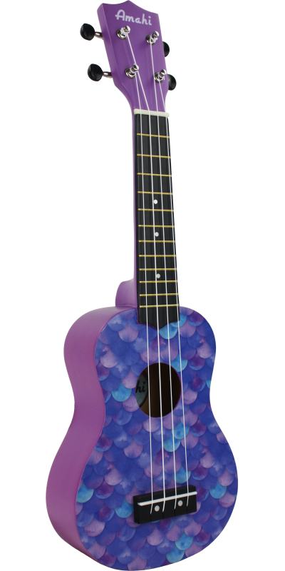 Amahi DDUK12 Mermaid Soprano Uke w/ Bag
