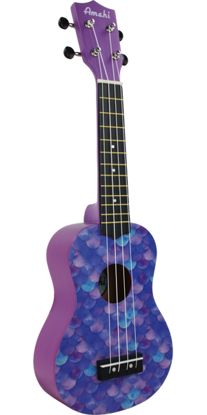 Amahi DDUK12 Mermaid Soprano Uke w/ Bag