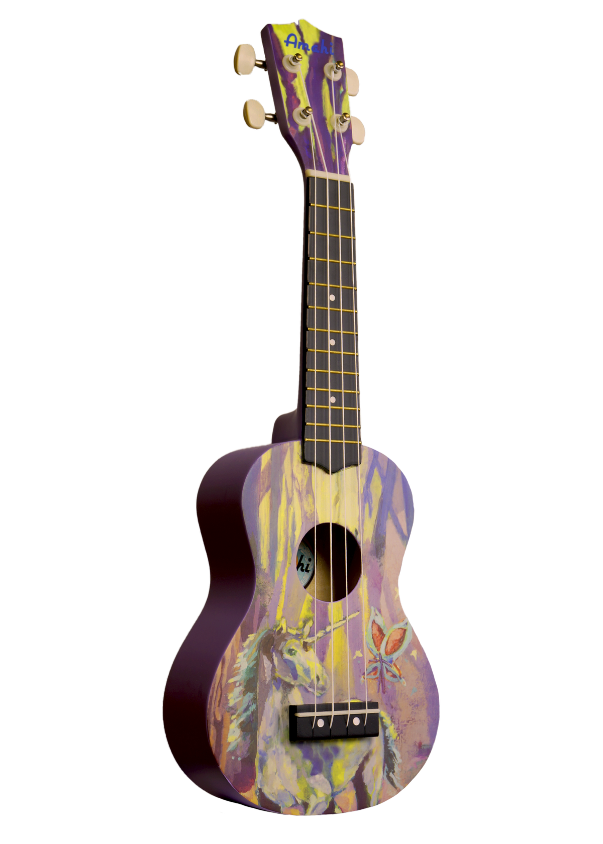 Amahi DDUK20 Enchanted Forest Design Soprano Ukulele w/ Bag