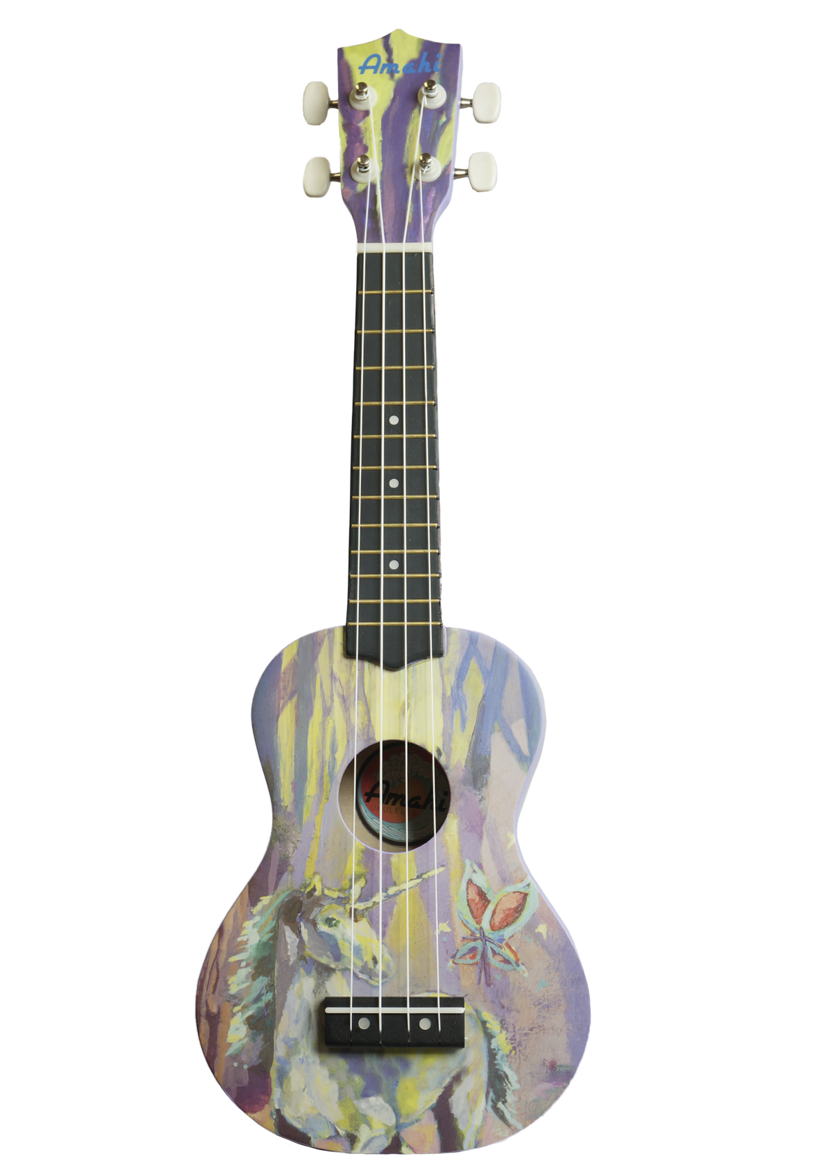 Amahi DDUK20 Enchanted Forest Design Soprano Ukulele w/ Bag