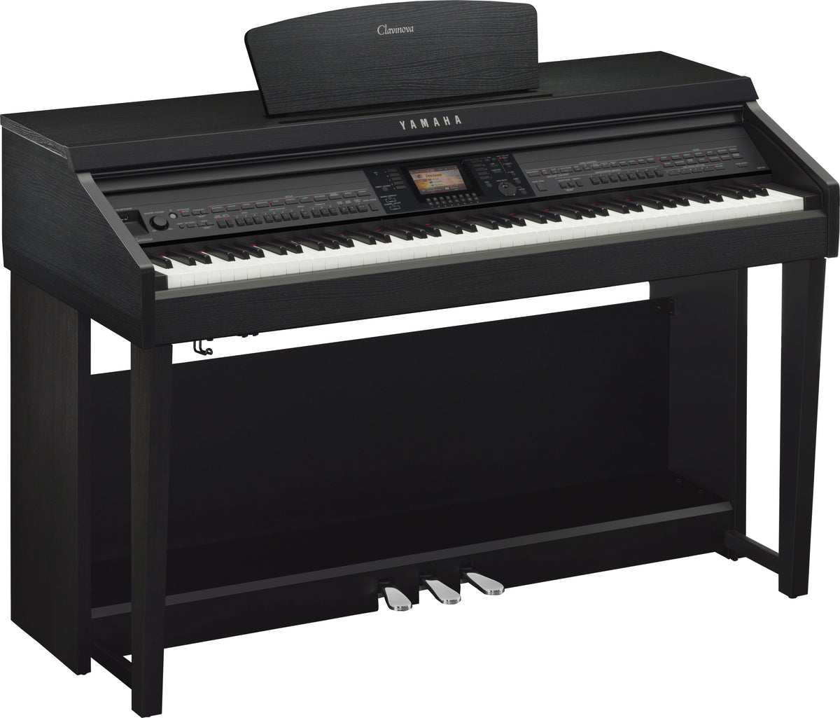 Yamaha CVP701B Clavinova Ensemble Console Digital Piano w/ Bench (Matte Black)