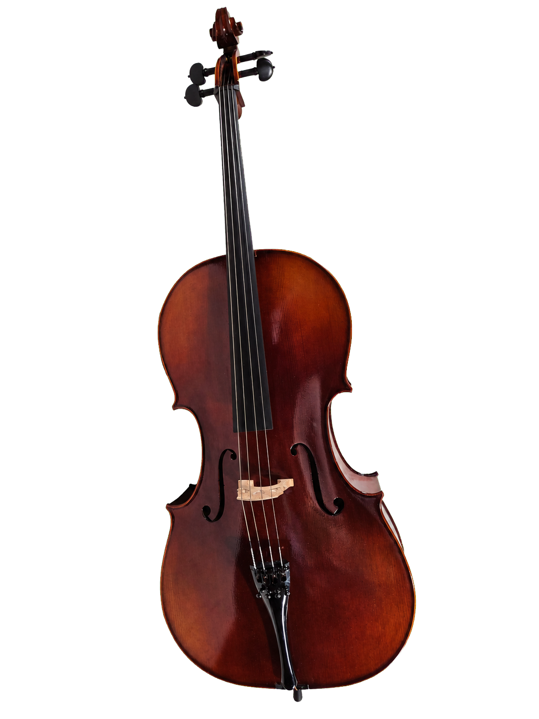 Cedar Music EACLO44OFTC1 4/4 Cello with European Wood, French Bridge, Copper Wrapped Carbon Fiber Bow, Hardshell Case