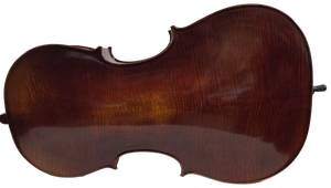Cedar Music EACLO44OFTC1 4/4 Cello with European Wood, French Bridge, Copper Wrapped Carbon Fiber Bow, Hardshell Case