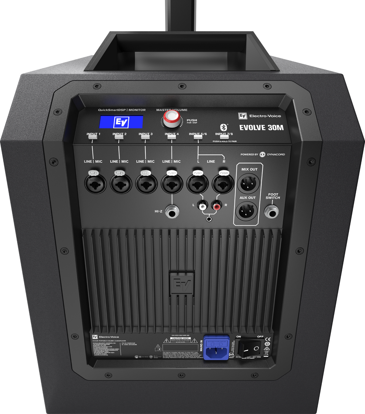 EV EVOLVE30M-US 1000W Powered Column Array w/ 10" Subwoofer & (6) 2.8" Full Range Drivers