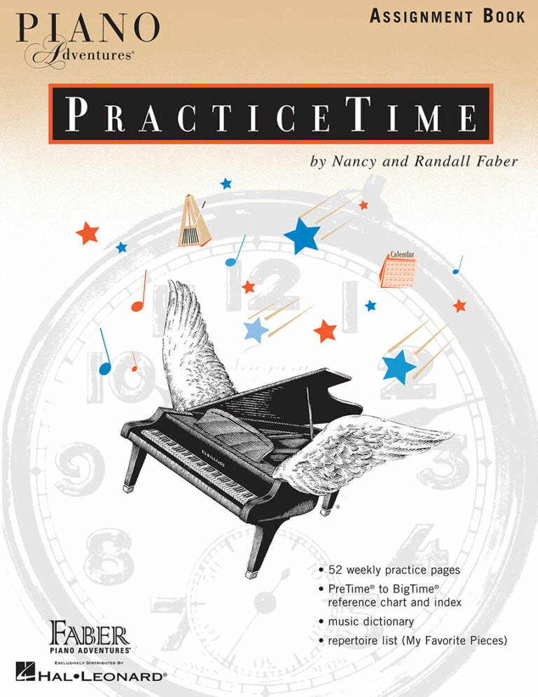 FJH PUBLISHER 00420217 Piano Adventures PracticeTime Assignment Book