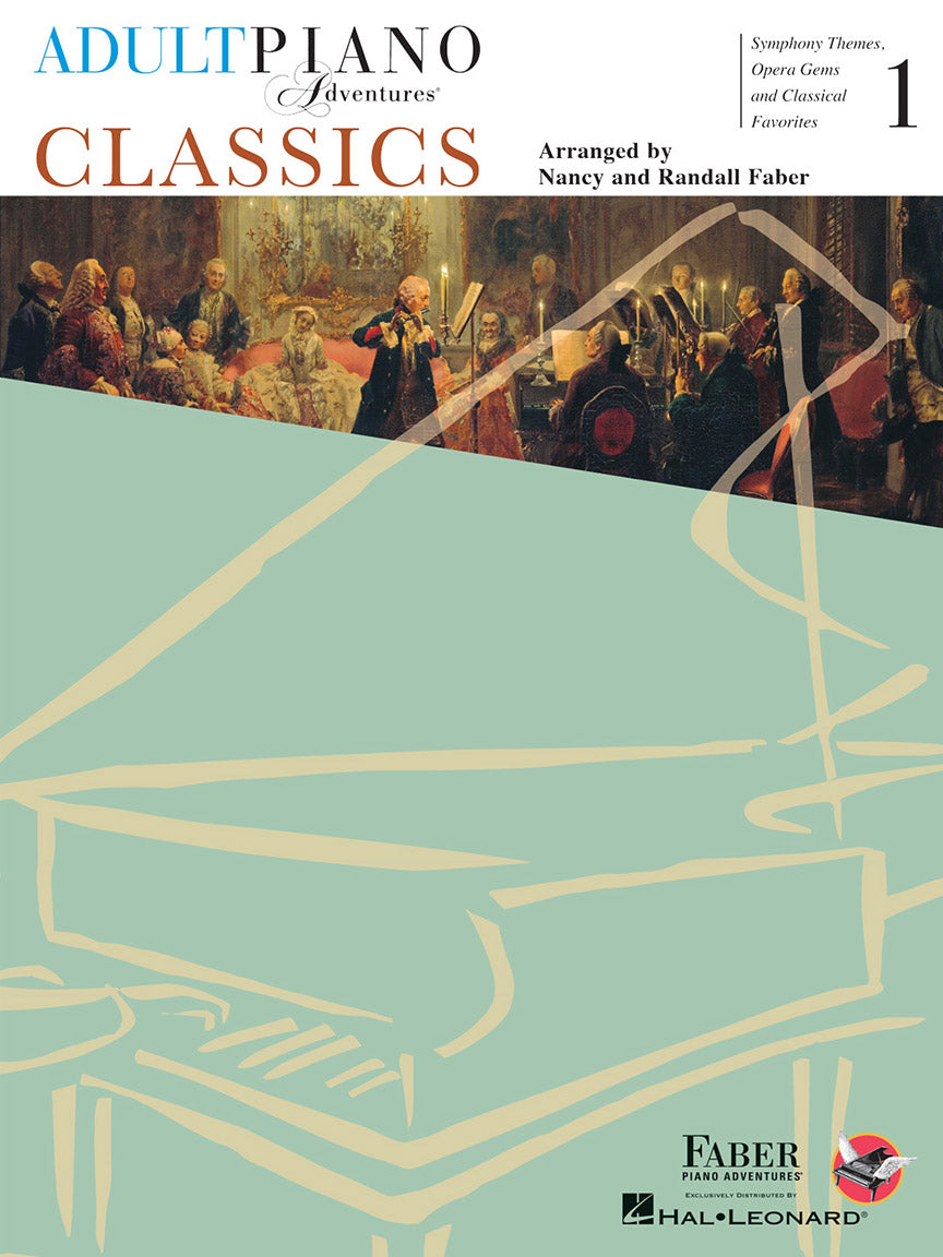 Hal Leonard 01445209 Adult Piano Adventures Literature for the Piano Book 1 - First Keyboard Classics for the Adult Learner Faber Piano Adventures