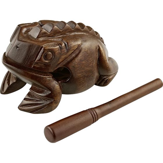 MEINL PERCUSSN FROGL Wooden Frog Large, Brown