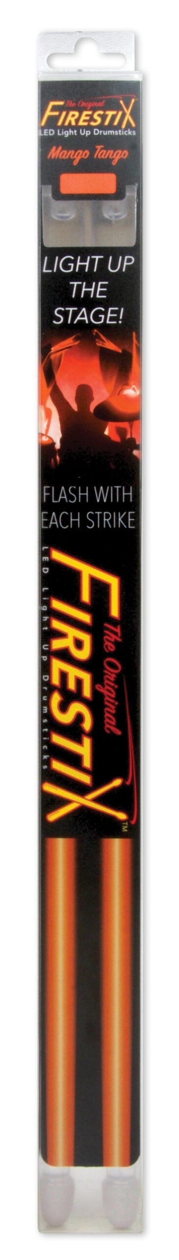 Firestix FX12OR Light-Up Drumsticks, Orange