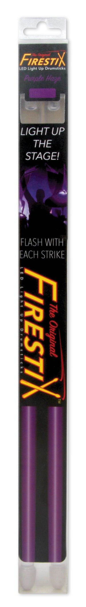 Firestix FX12PR Light-Up Drumsticks, Purple - Ray's Midbell Music